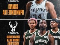 开云平台-雄鹿击败马刺，阿德托昆博砍27+13