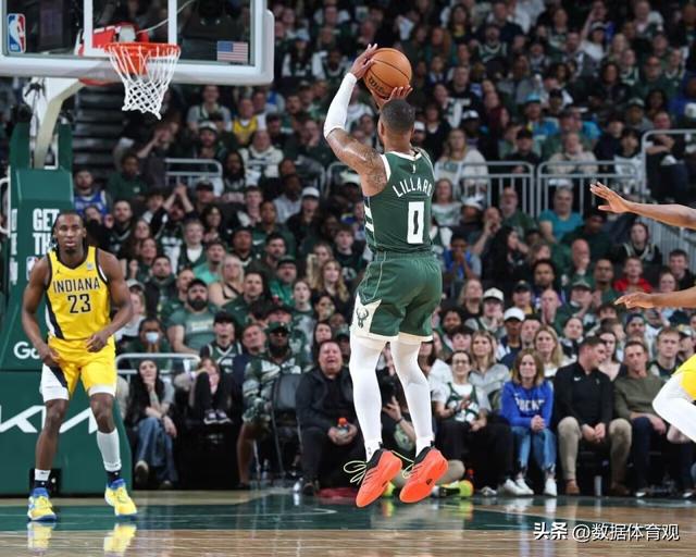 雄鹿逆转步行者，字母哥32分压倒性